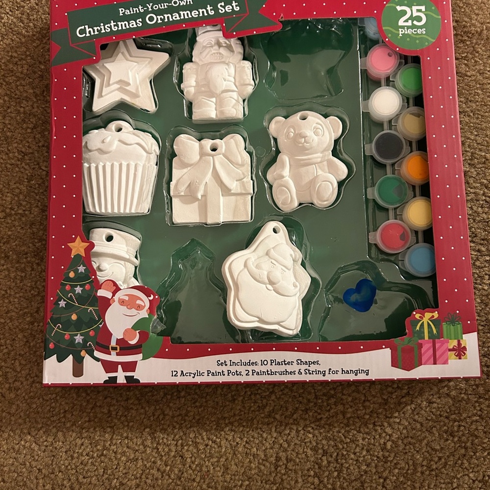 Paint-Your-Own Christmas Ornament Set